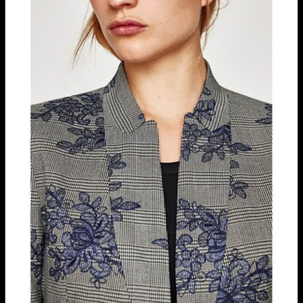 ZARA CHECK FROCK COAT